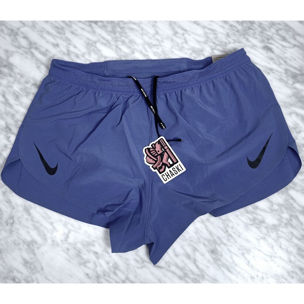 Nike Dri-FIT ADV AeroSwift 2'' Running Shorts Men's Large Blue FN3349-411 NEW